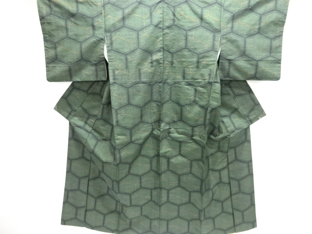 JAPANESE KIMONO / TOKAMACHI TSUMUGI / WOVEN KIKKO